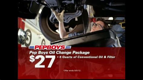 2012 PepBoys Pep Boys Oil Change Package