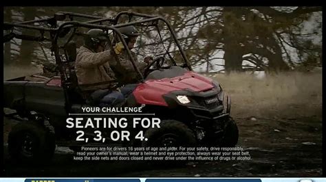2014 Honda Pioneer 700-4 TV commercial - Flip Seating
