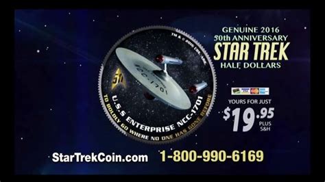 2016 50th Anniversary Star Trek Half Dollars TV Spot, 'Boldly Go' created for New England Mint Coins