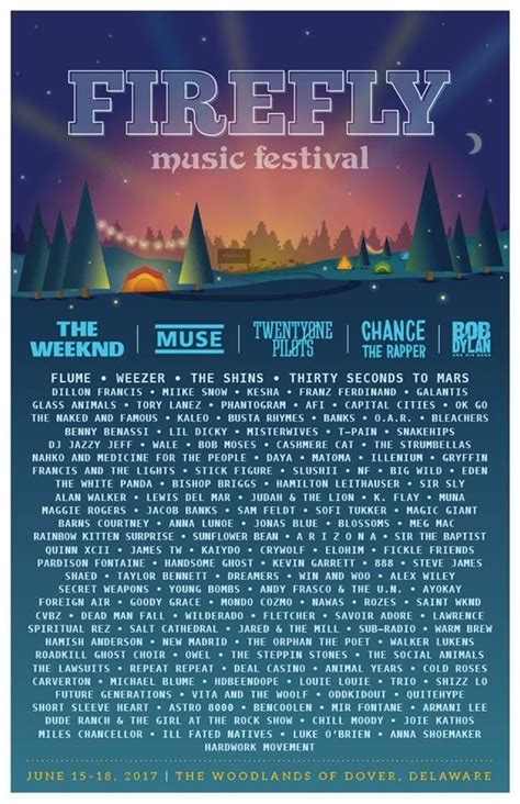 2017 Firefly Music Festival TV commercial - Fuse: 2017 Lineup