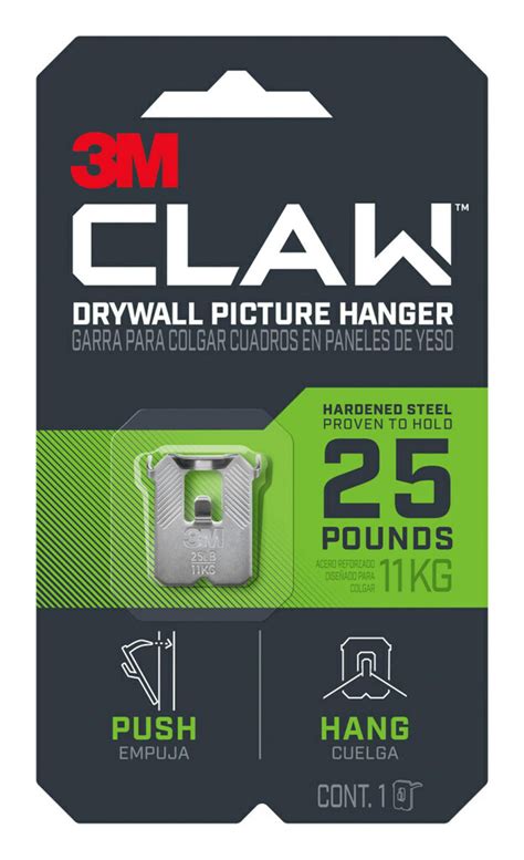 3M Claw Drywall Picture Hanger 25 Pounds logo