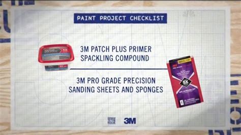 3M TV Spot, 'Paint Project Checklist'