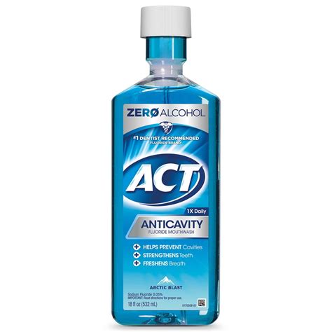 ACT Fluoride Anticavity Rinse Arctic Blast logo