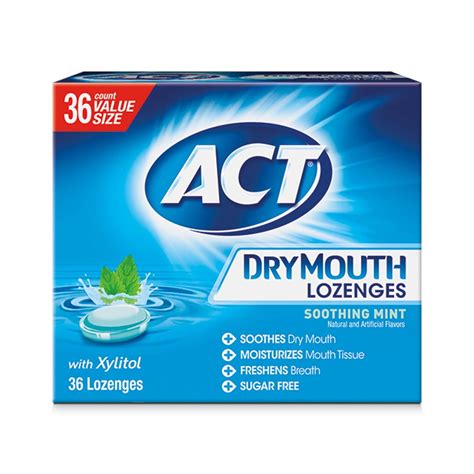 ACT Fluoride Dry Mouth Lozenges logo