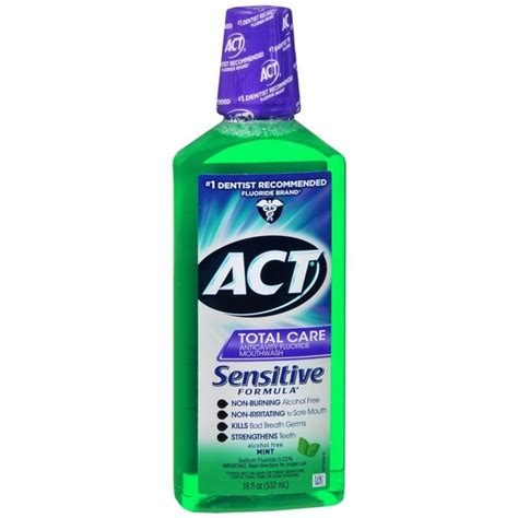 ACT Fluoride Total Care Sensitive Formula logo