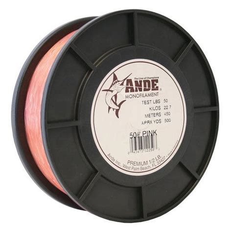 ANDE Monofilament Pink Fluorocarbon Line logo