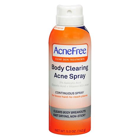 AcneFree Body Clearing Acne Spray tv commercials