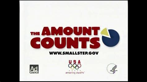 Ad Council TV Commercial 'The Amount Counts'