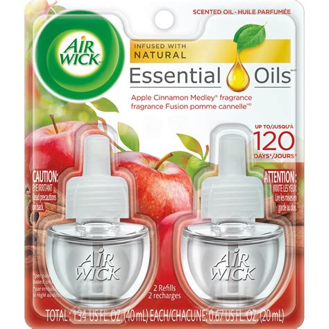 Air Wick Plug in Scented Oils Apple Cinnamon Medley Refills