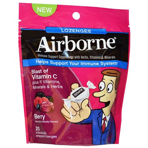 Airborne Lozenges With Vitamin C