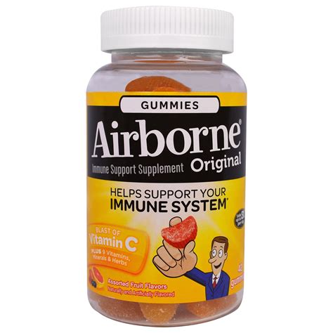 Airborne Original Assorted Fruit Flavored Immune Support Gummies