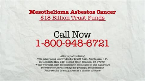 AkinMears TV commercial - Mesothelioma