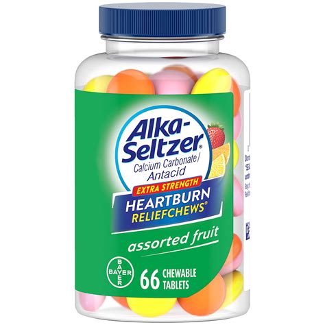 Alka-Seltzer Orange Lemon Strawberry Heartburn Relief Chews
