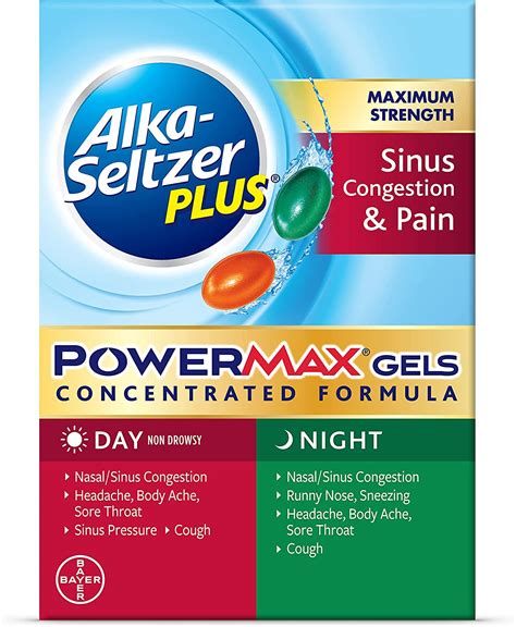 Alka-Seltzer Plus Maximum Strength Sinus Congestion & Pain PowerMax Gels tv commercials