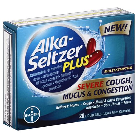 Alka-Seltzer Plus Multi-Symptom Day Cold & Flu Liquid Gels Dye & Preservative Free logo