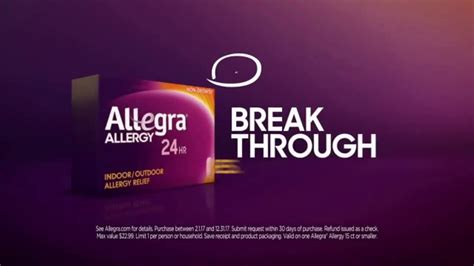 Allegra Allergy 24hr TV commercial - Hold You Back