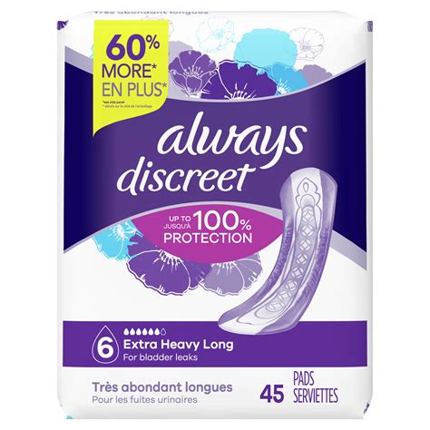 Always Discreet Extra Heavy Long Pads tv commercials