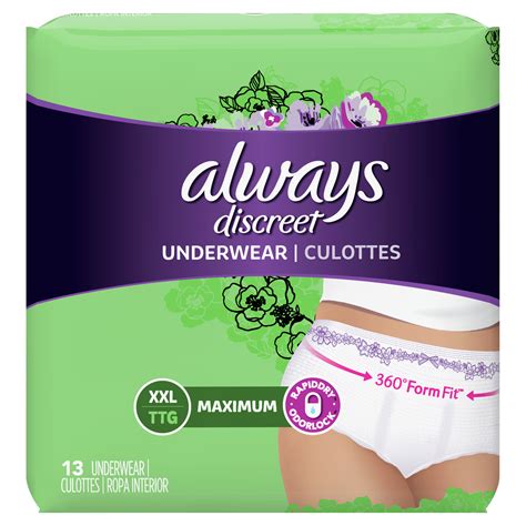 Always Discreet Maximum Protection Underwear