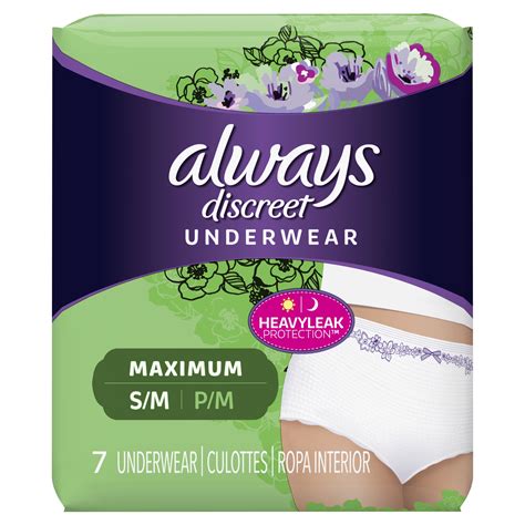 Always Discreet Maximum Protection Underwear