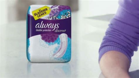 Always Discreet TV Spot, 'Absorbent Core' featuring Karin Anglin