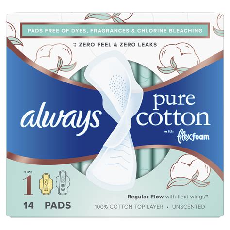 Always Pure Cotton With FlexFoam Pads logo