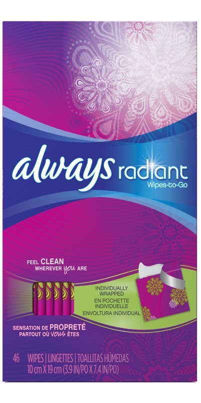Always Radiant Wipes-To-Go tv commercials