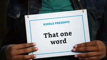 Amazon Kindle TV Spot, 'That One Word' featuring Peyton Wiewel