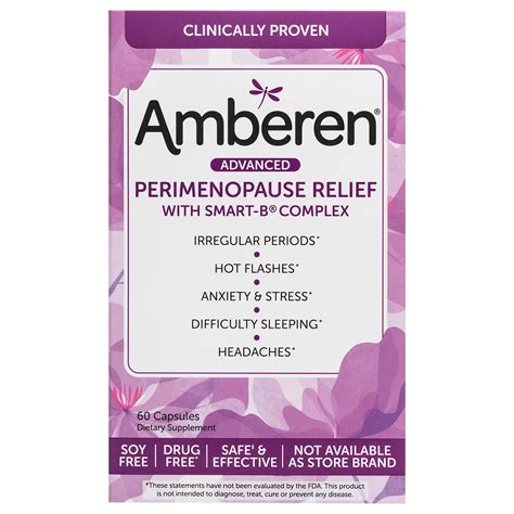 Amberen Menopause Relief tv commercials