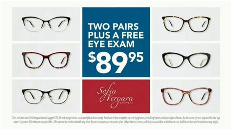 Americas Best Contacts and Eyeglasses Sofia Vergara Collection TV commercial - Two Pairs for $89.95