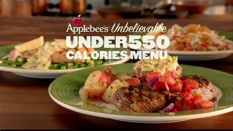 Applebee's Under 550 Calorie Entrees tv commercials