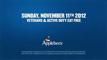 Applebees Veterans Day TV commercial - Thank You