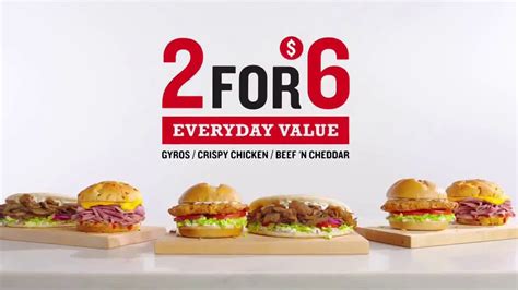 Arby's 2 for $6 Everyday Value TV Spot, 'It's Got Ranch On It' Song by YOGI