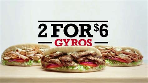 Arbys 2 for $6 Gyros TV commercial - Need a Gyro