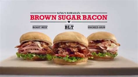 Arby's King's Hawaiian Brown Sugar Bacon BLT tv commercials