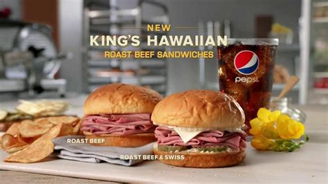 Arbys Kings Hawaiian Roast Beef Sandwich TV Commercial Feat. Bo Dietl