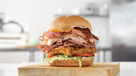 Arby's Mega Meat Stacks logo