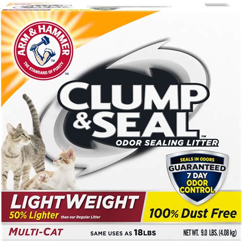 Arm & Hammer Pet Care Clump & Seal AbsorbX Lightweight Multi-Cat Litter tv commercials