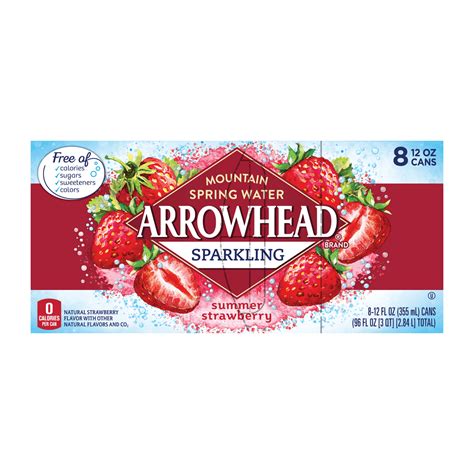 Arrowhead Water Sparkling Water Summer Strawberry logo