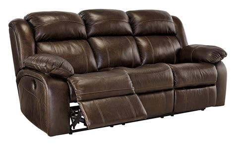 Ashley HomeStore Branton Leather Reclining Sofa