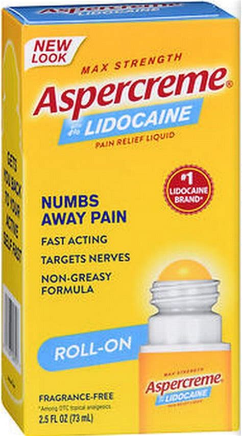 Aspercreme Lidocaine Roll-On