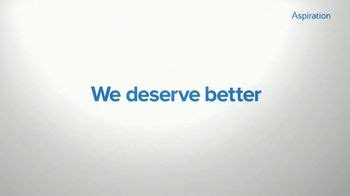 Aspiration TV Spot, 'Deserve Better' created for Aspiration