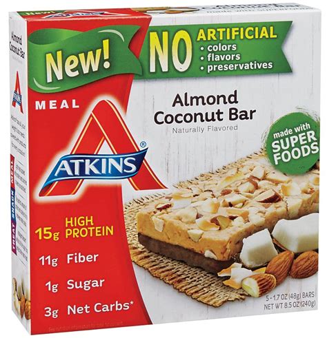 Atkins Almond Coconut Bar
