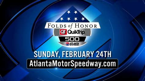 Atlanta Motor Speedway TV commercial - 2019 Folds of Honor Quiktrip 500 Weekend