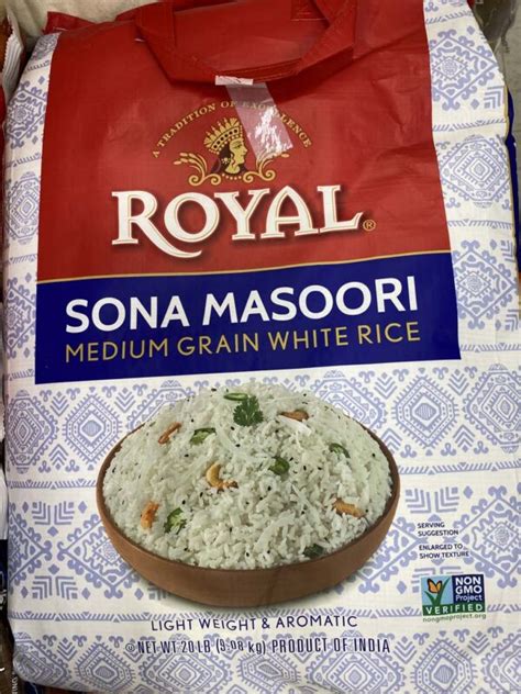 Authentic Royal Sona Masoori Medium Grain White Rice
