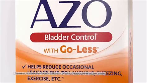 Azo Bladder Control TV commercial - Ive Had It