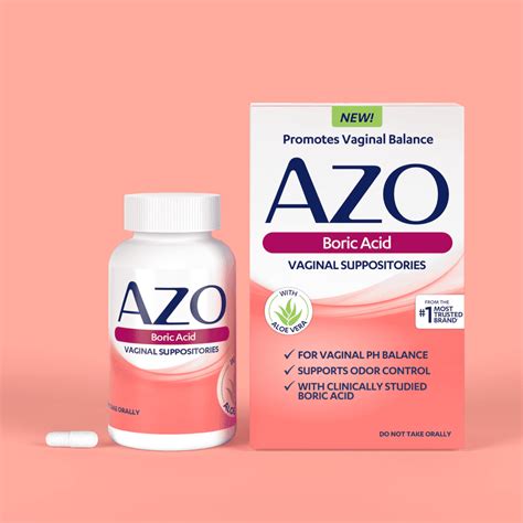 Azo Boric Acid Vaginal Suppositories logo