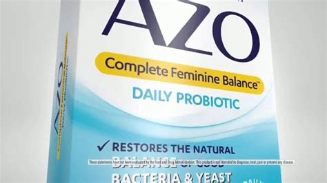 Azo Complete Feminine Balance Daily Probiotic TV Spot, 'Annoying Yeast Issues' created for Azo