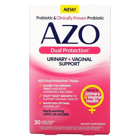 Azo Dual Protection Urinary and Vaginal Support logo