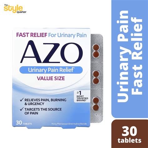 Azo Urinary Pain Relief Value Size