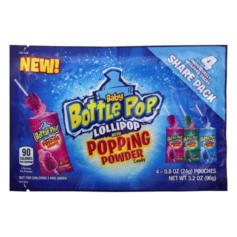 Baby Bottle Pop Lollipop With Popping Powder Share Pack